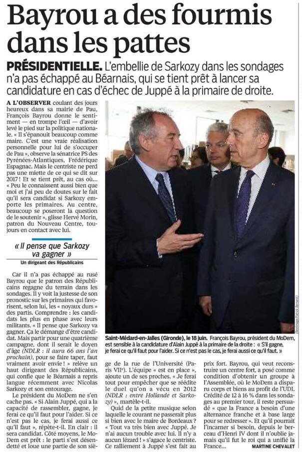 bayrou rencontre sarkozy